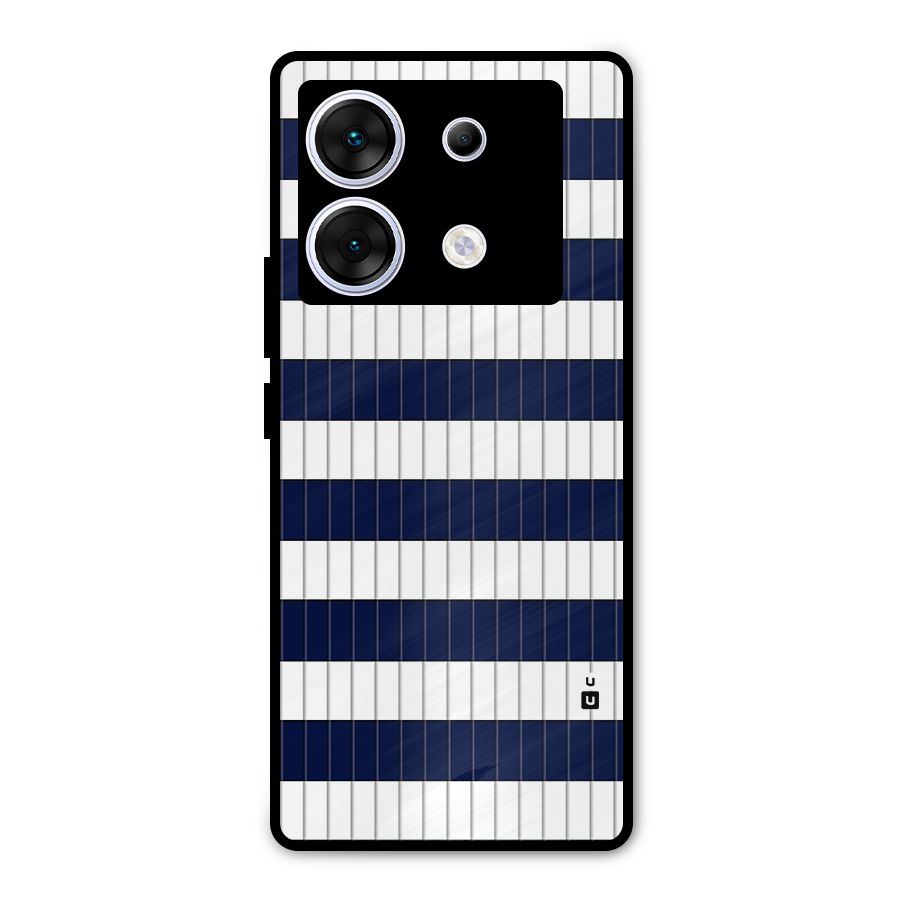 Step Stripes Metal Back Case for Infinix Zero 30 5G