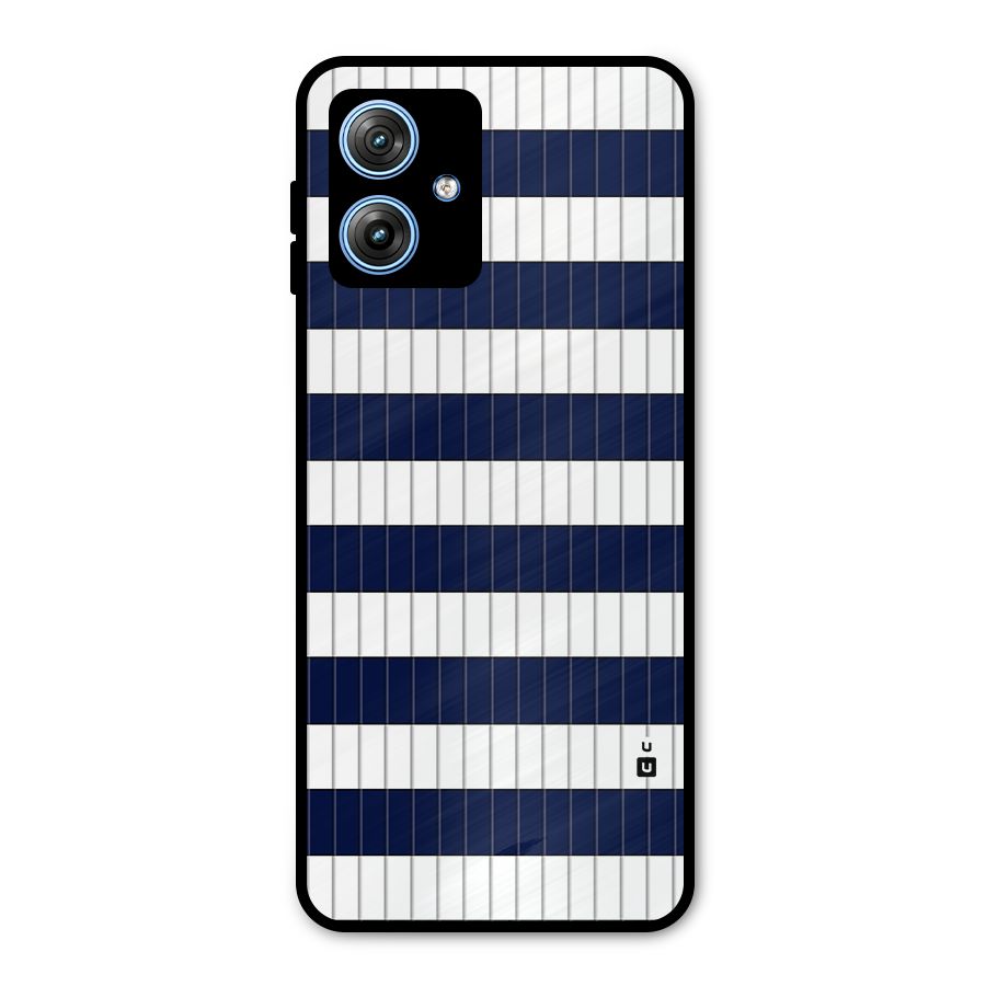 Step Stripes Metal Back Case for Moto G54