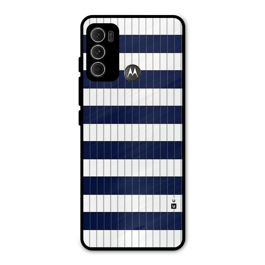 Step Stripes Metal Back Case for Moto G60