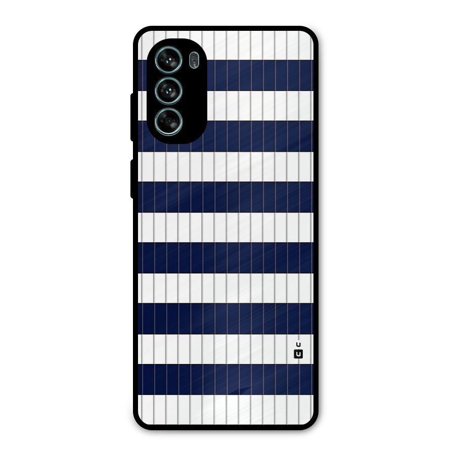 Step Stripes Metal Back Case for Moto G62