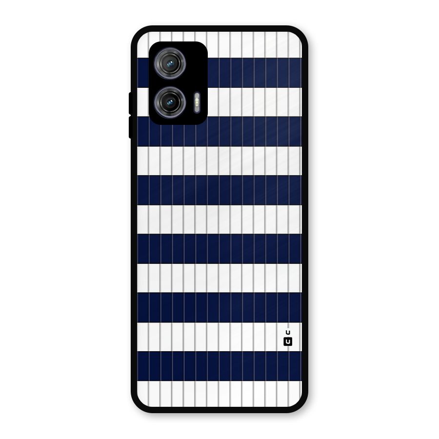 Step Stripes Metal Back Case for Moto G73