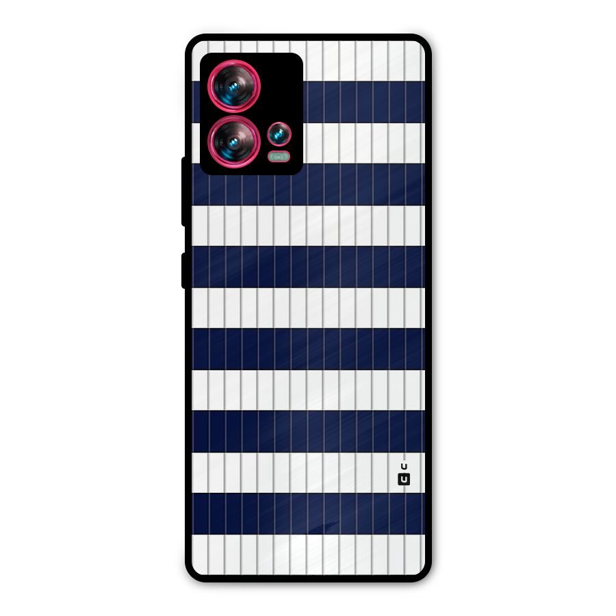 Step Stripes Metal Back Case for Motorola Edge 30 Fusion