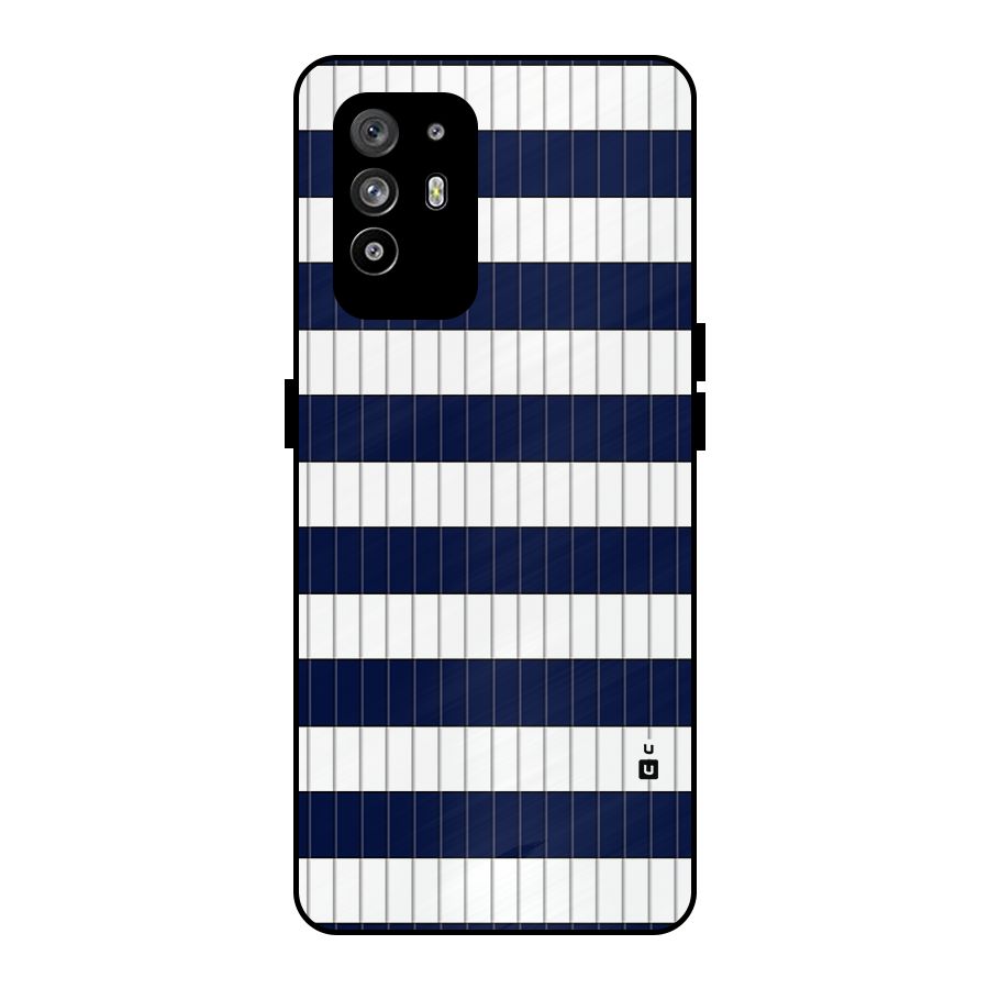 Step Stripes Metal Back Case for Oppo F19 Pro Plus 5G