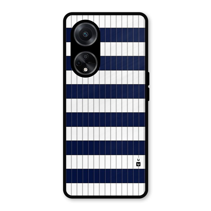 Step Stripes Metal Back Case for Oppo F23