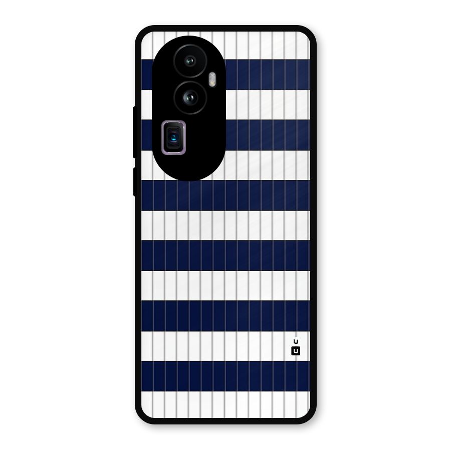 Step Stripes Metal Back Case for Oppo Reno10 Pro Plus