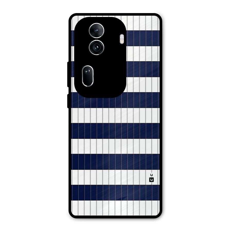 Step Stripes Metal Back Case for Oppo Reno11 Pro 5G