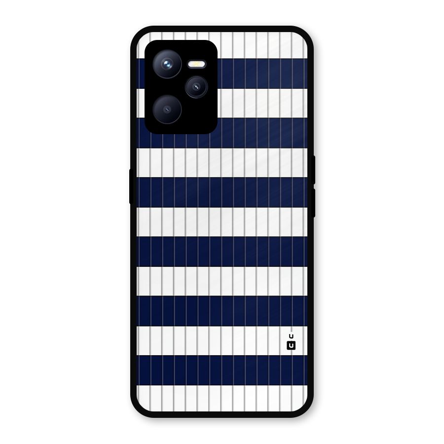 Step Stripes Metal Back Case for Realme C35