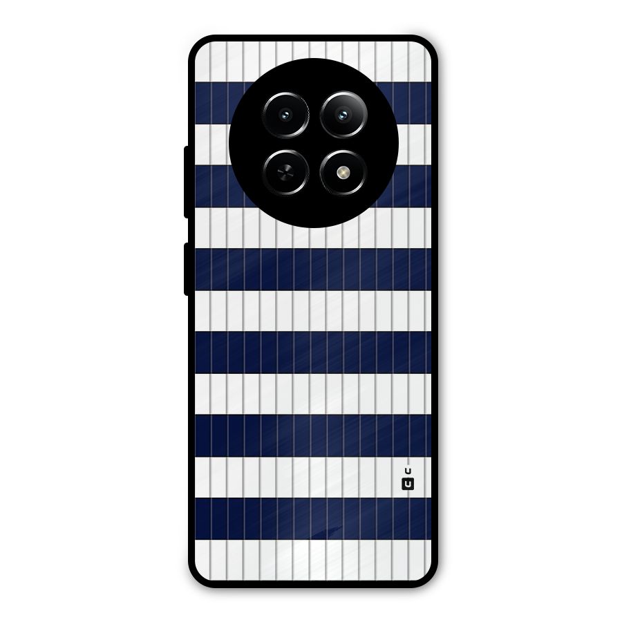 Step Stripes Metal Back Case for Realme Narzo 70x 5G