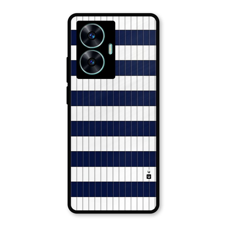 Step Stripes Metal Back Case for Realme Narzo N55