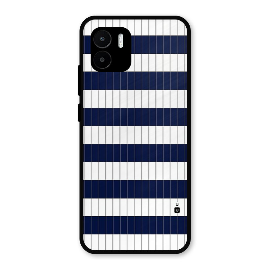 Step Stripes Metal Back Case for Redmi A2