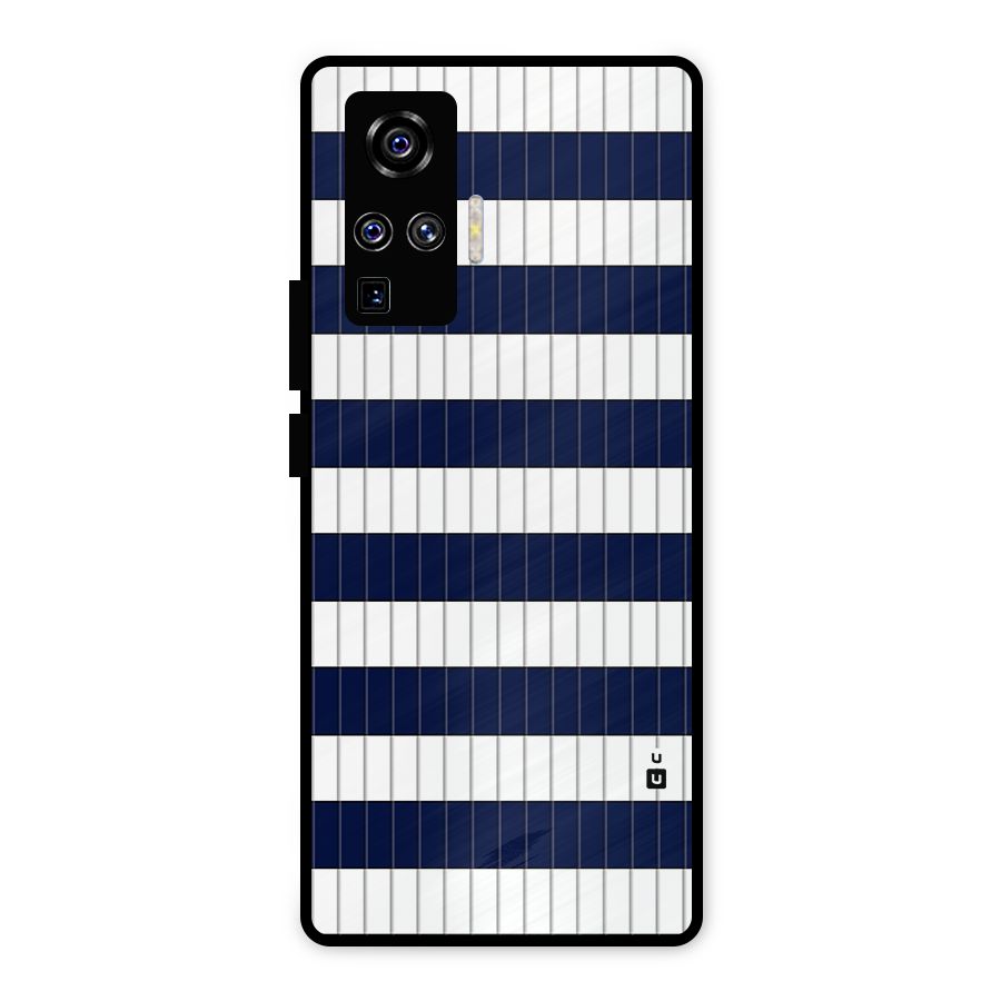 Step Stripes Metal Back Case for Vivo X50 Pro