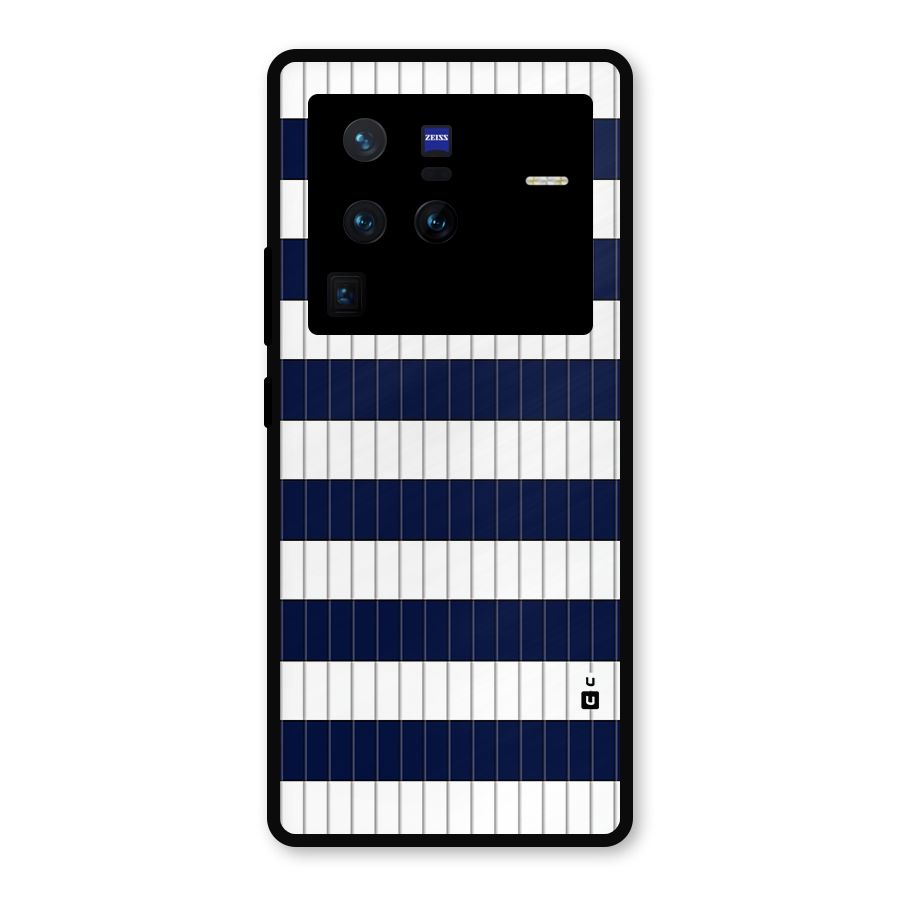 Step Stripes Metal Back Case for Vivo X80 Pro