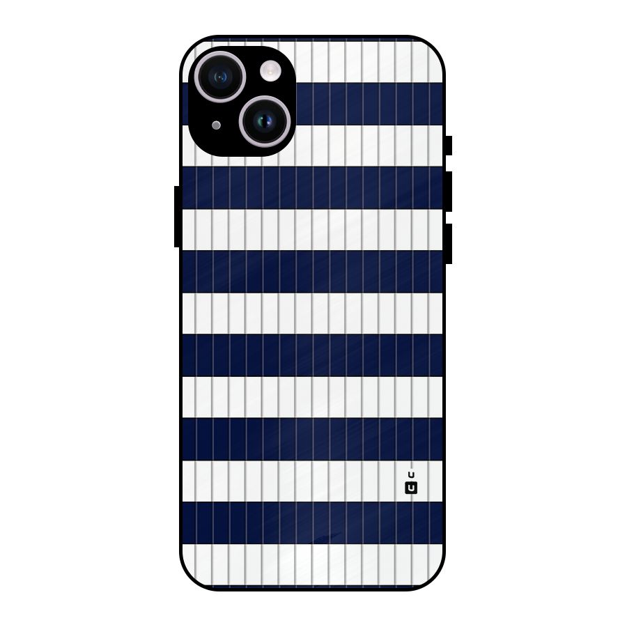 Step Stripes Metal Back Case for iPhone 14 Plus