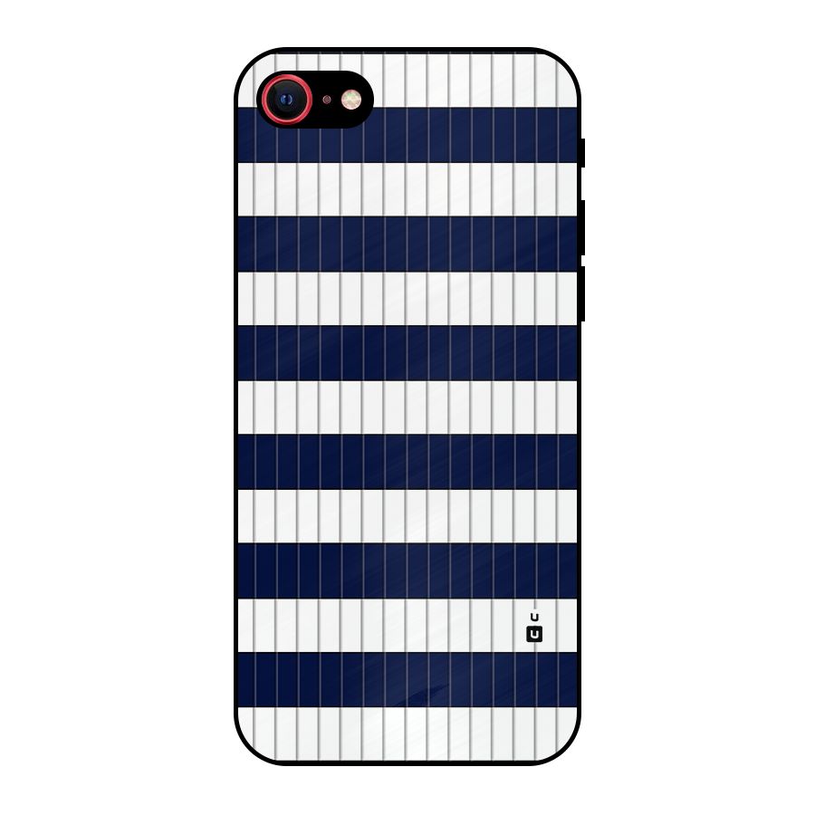 Step Stripes Metal Back Case for iPhone SE 2020