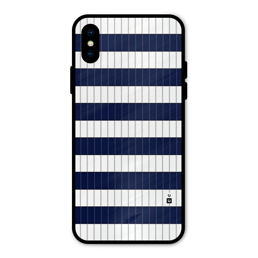 Step Stripes Metal Back Case for iPhone XS