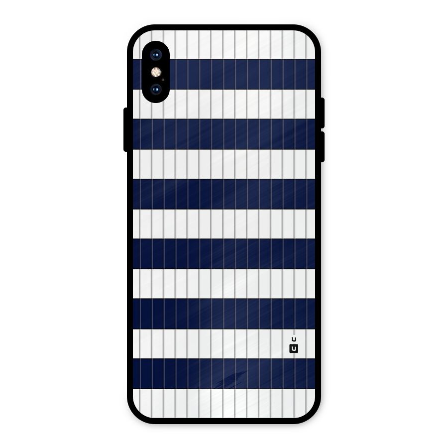 Step Stripes Metal Back Case for iPhone XS Max