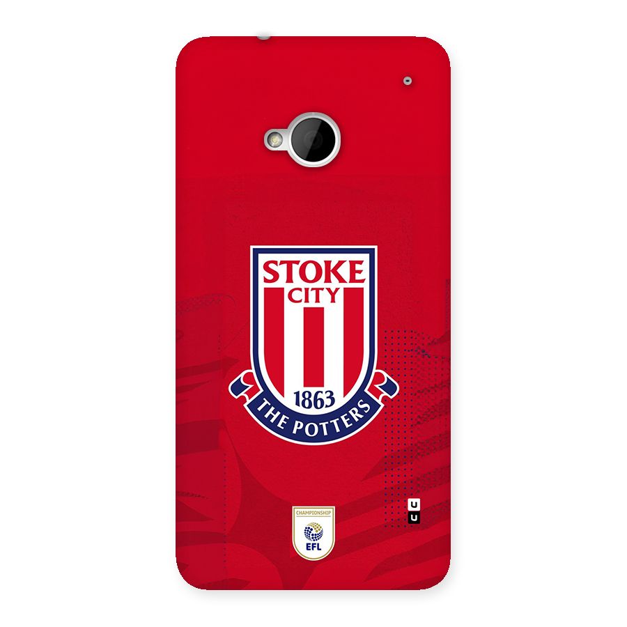 Stoke City Back Case for One M7 (Single Sim)