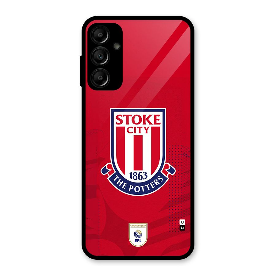 Stoke City Glass Back Case for Galaxy A14 5G