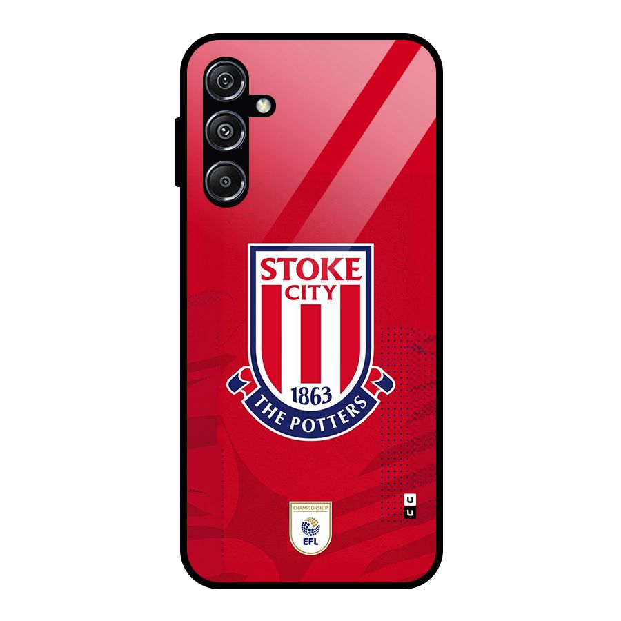 Stoke City Glass Back Case for Galaxy M34 5G