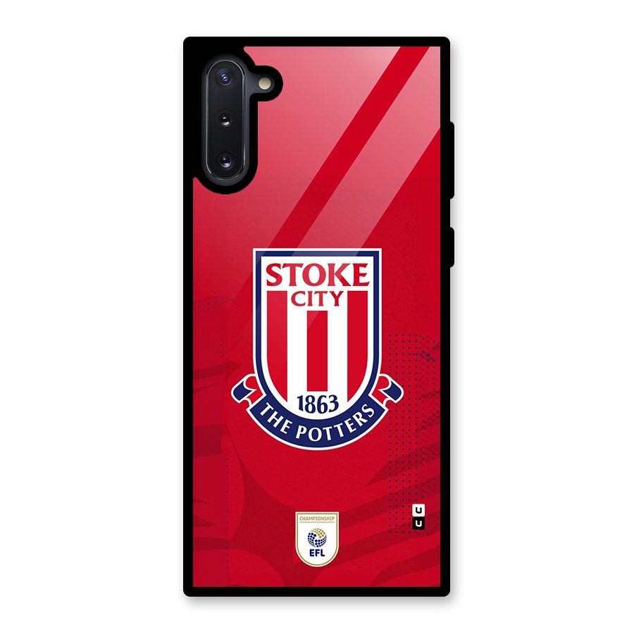 Stoke City Glass Back Case for Galaxy Note 10