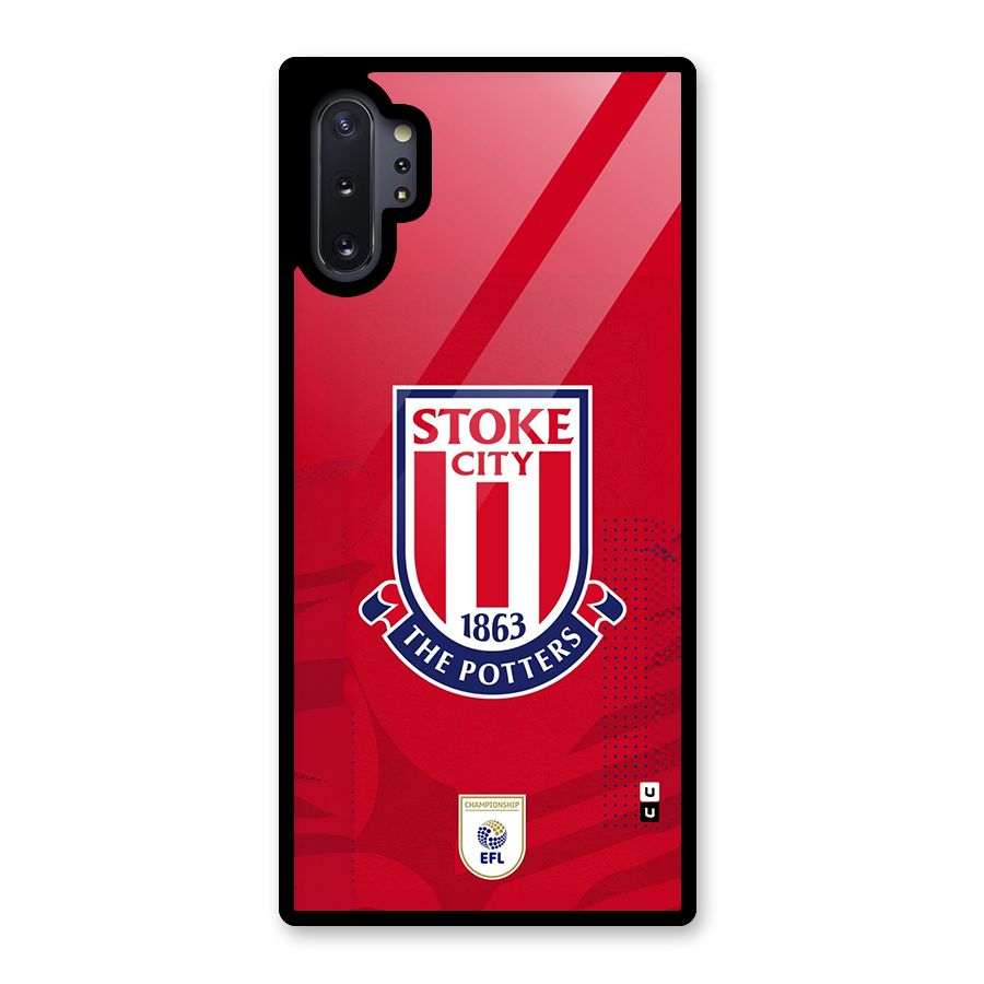 Stoke City Glass Back Case for Galaxy Note 10 Plus