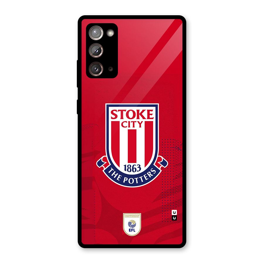 Stoke City Glass Back Case for Galaxy Note 20