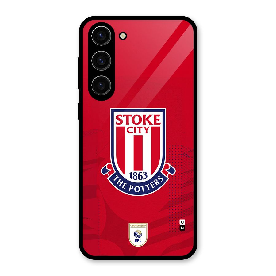 Stoke City Glass Back Case for Galaxy S23 Plus