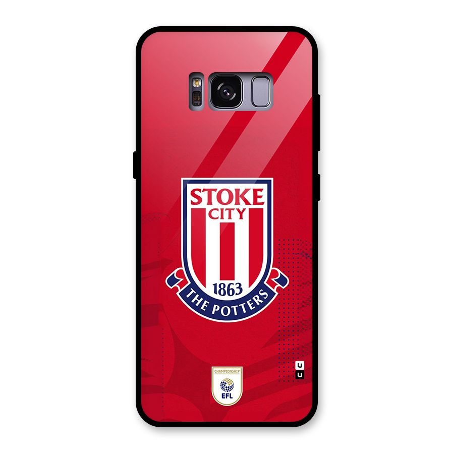 Stoke City Glass Back Case for Galaxy S8