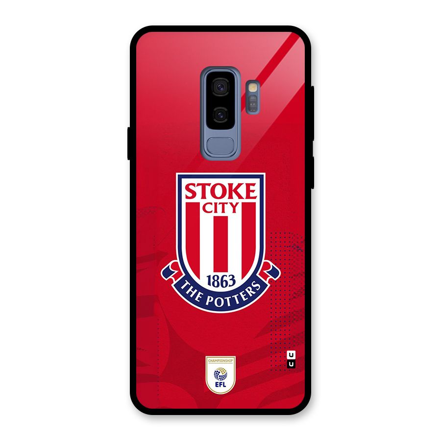 Stoke City Glass Back Case for Galaxy S9 Plus