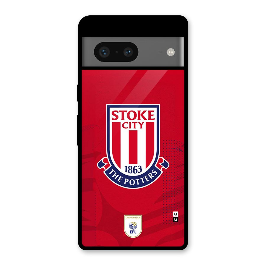 Stoke City Glass Back Case for Google Pixel 7
