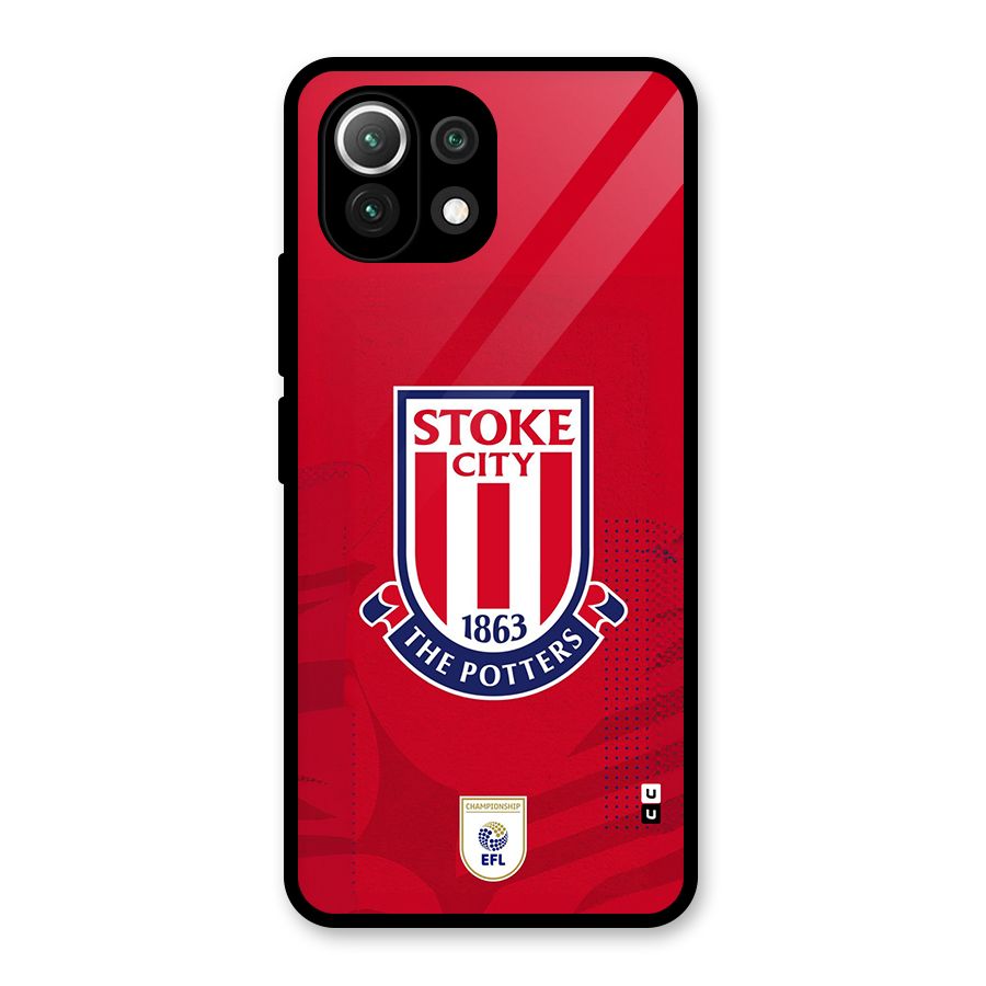 Stoke City Glass Back Case for Mi 11 Lite