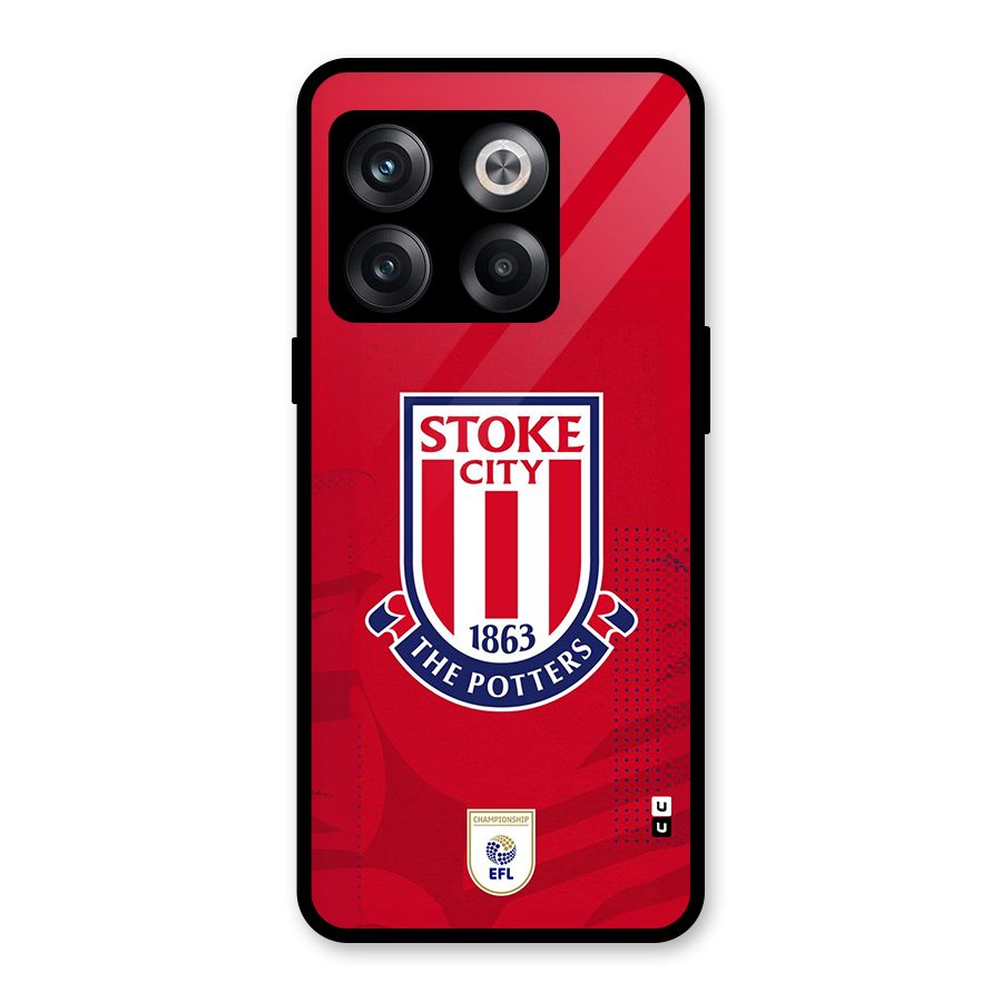 Stoke City Glass Back Case for OnePlus 10T