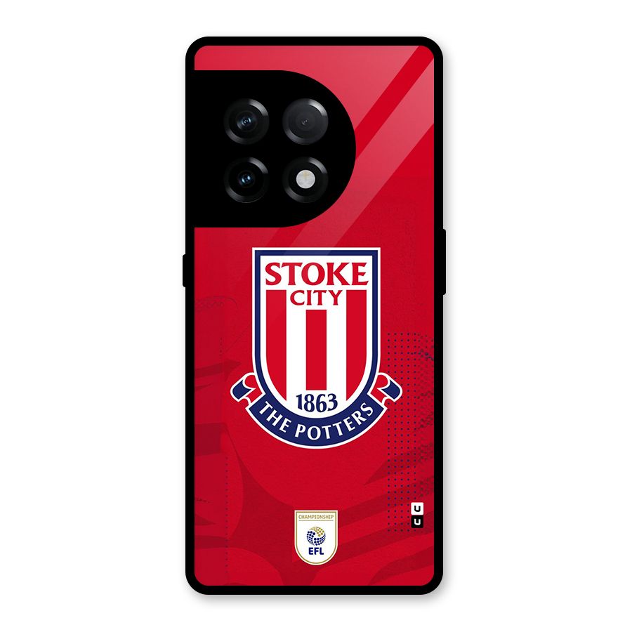 Stoke City Glass Back Case for OnePlus 11R