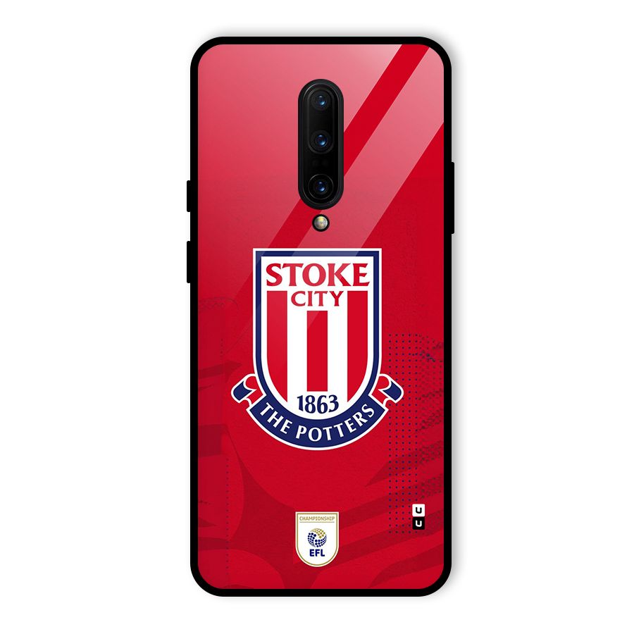 Stoke City Glass Back Case for OnePlus 7 Pro