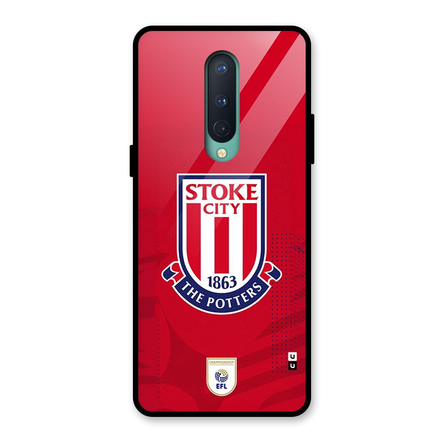 Stoke City Glass Back Case for OnePlus 8