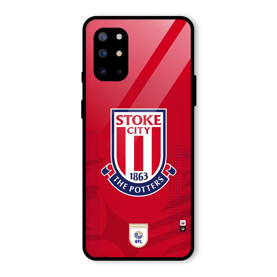 Stoke City Glass Back Case for OnePlus 8T