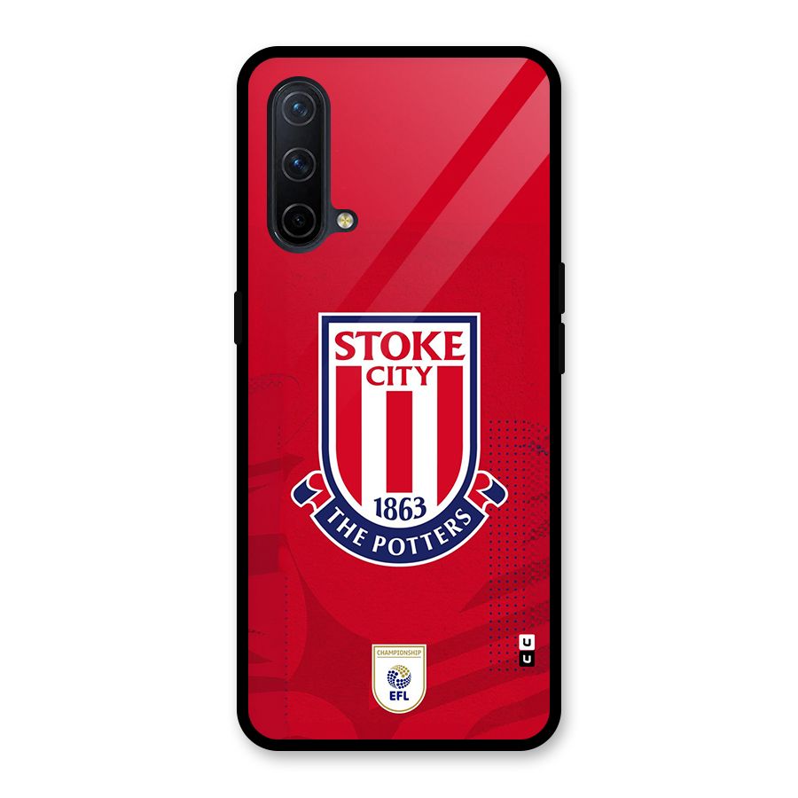 Stoke City Glass Back Case for OnePlus Nord CE 5G