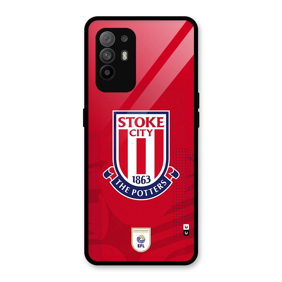 Stoke City Glass Back Case for Oppo F19 Pro Plus 5G