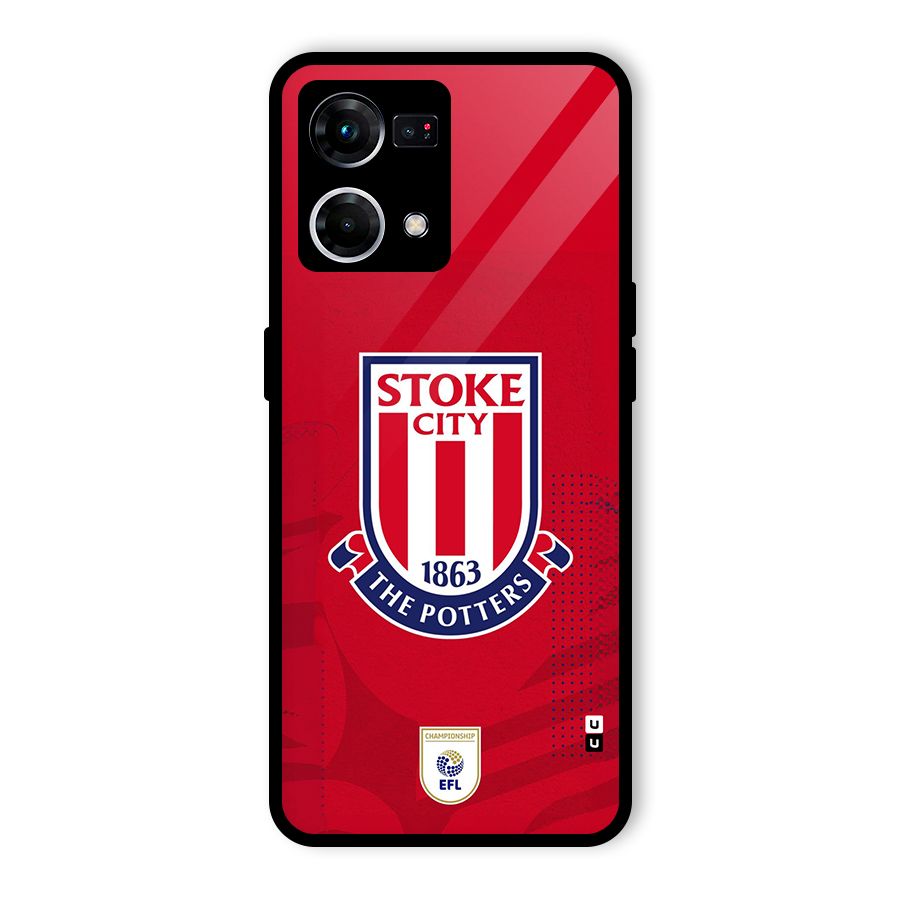 Stoke City Glass Back Case for Oppo F21 Pro 5G