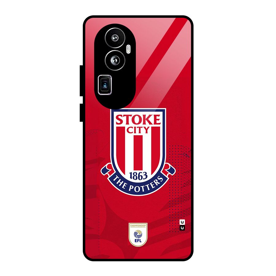 Stoke City Glass Back Case for Oppo Reno10 Pro Plus