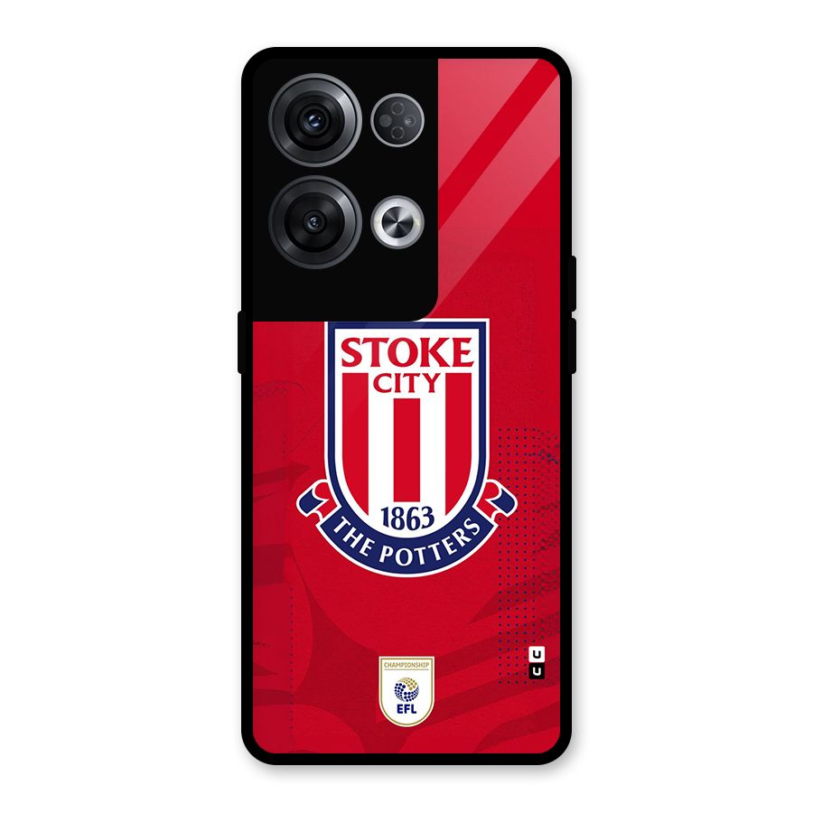 Stoke City Glass Back Case for Oppo Reno8 Pro 5G