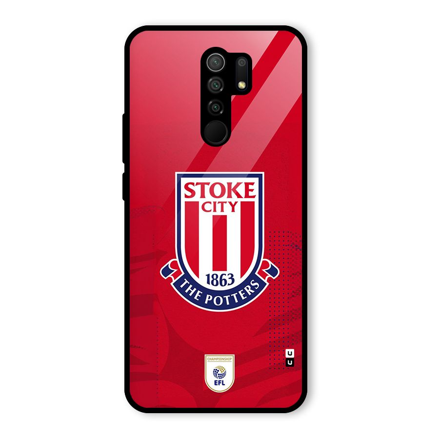Stoke City Glass Back Case for Poco M2