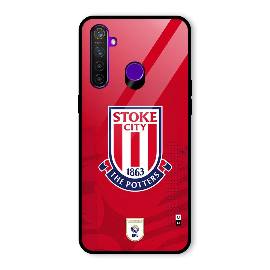 Stoke City Glass Back Case for Realme 5 Pro