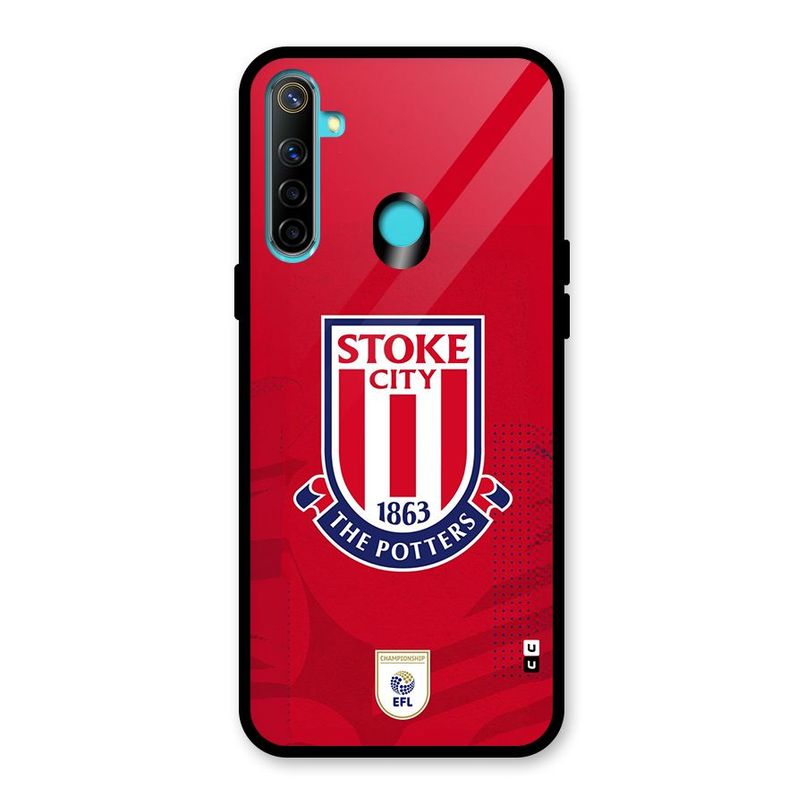 Stoke City Glass Back Case for Realme 5i