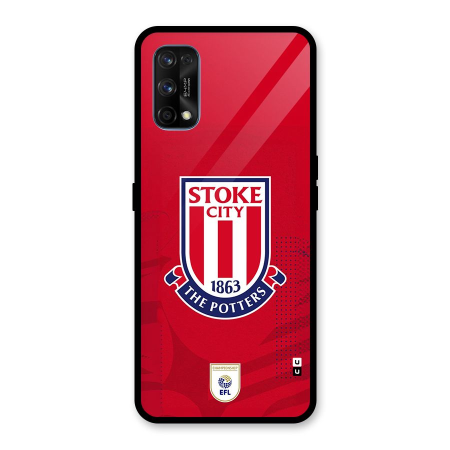 Stoke City Glass Back Case for Realme 7 Pro