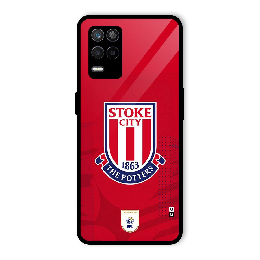 Stoke City Glass Back Case for Realme 8 5G