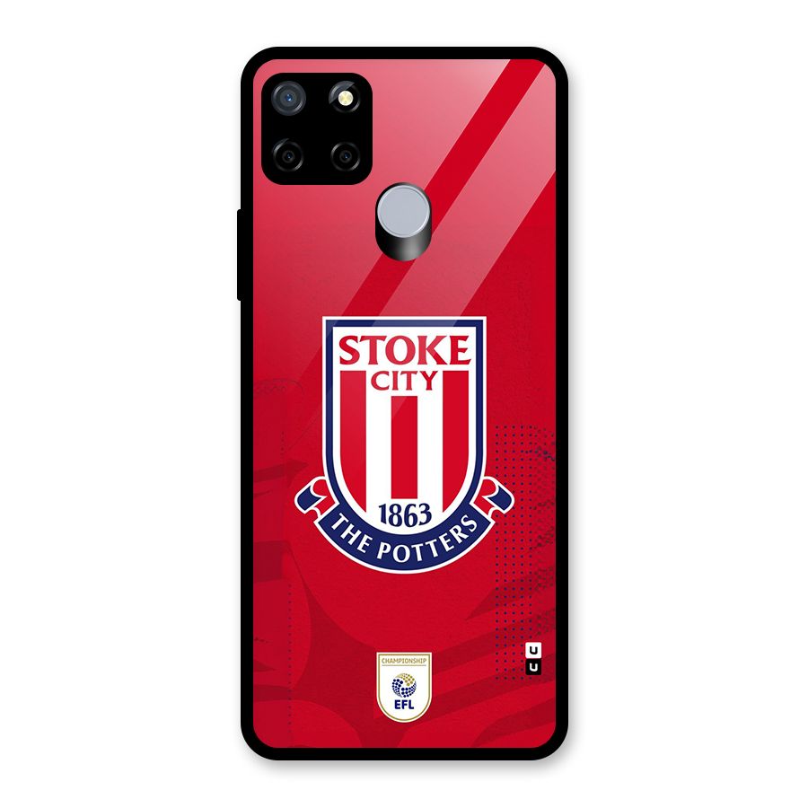 Stoke City Glass Back Case for Realme Narzo 20