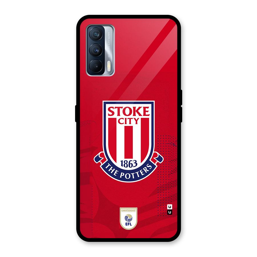 Stoke City Glass Back Case for Realme X7