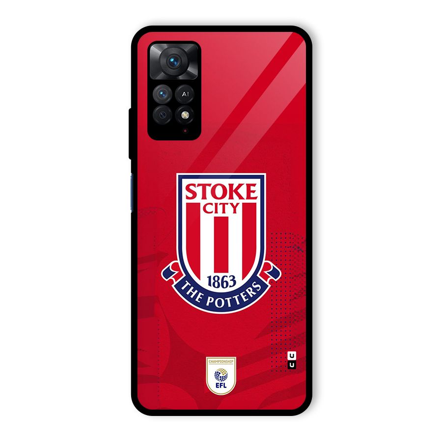 Stoke City Glass Back Case for Redmi Note 11 Pro Plus 5G