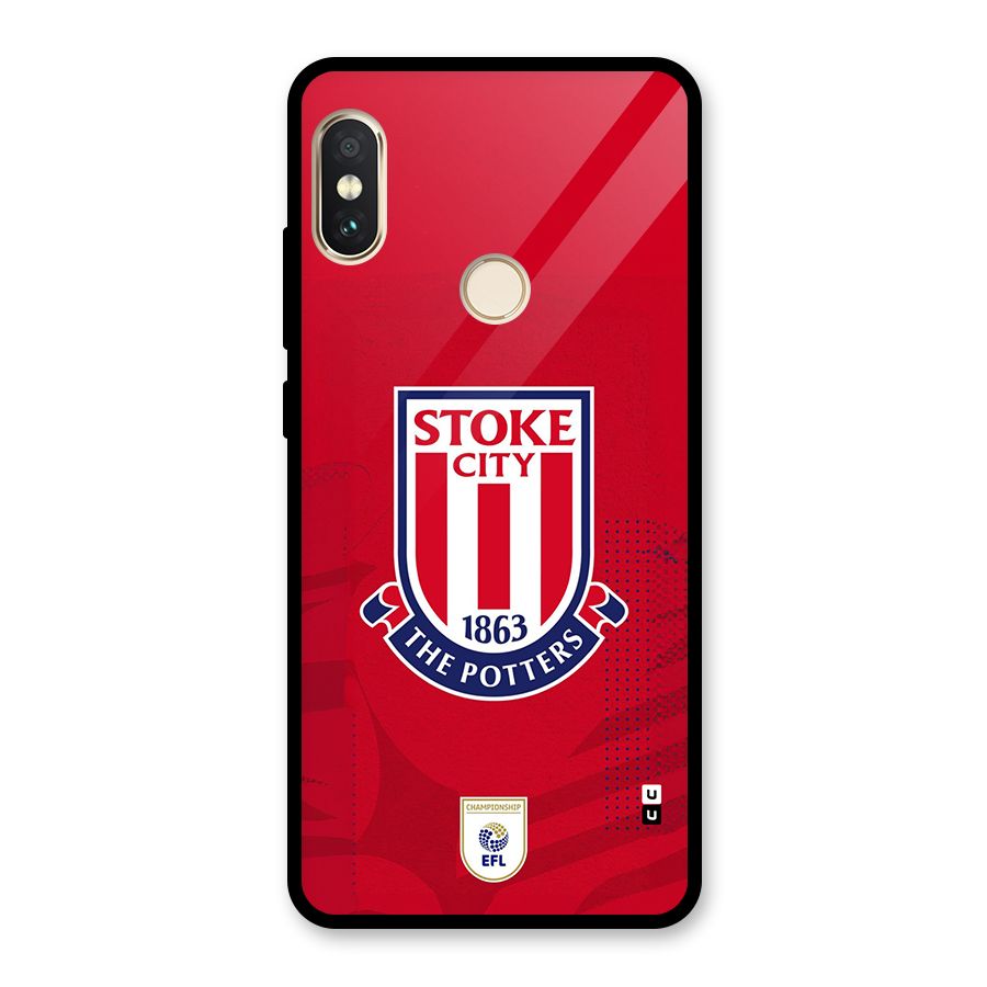Stoke City Glass Back Case for Redmi Note 5 Pro